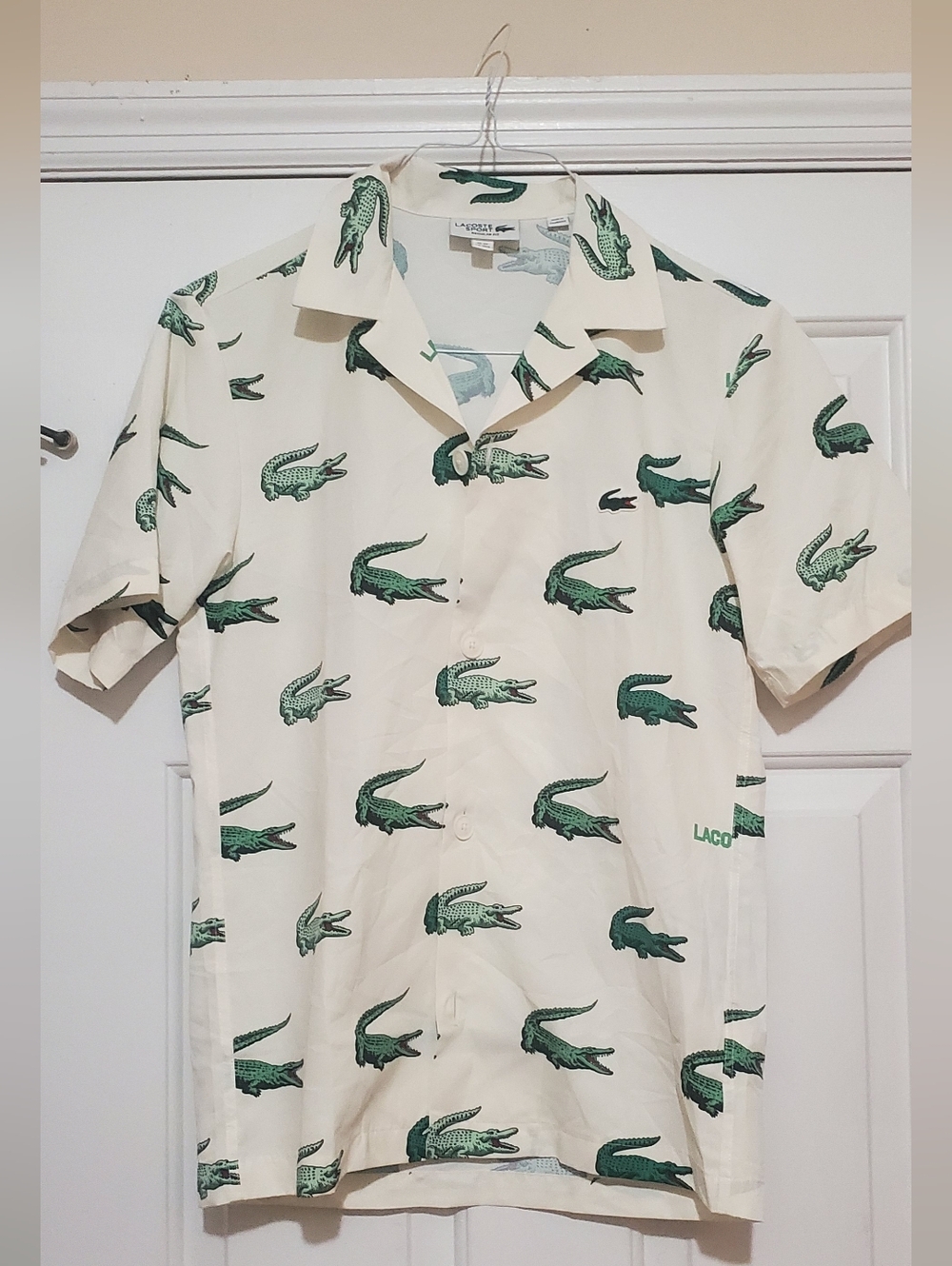 LACOASTE GOLF PRINT SHIRT